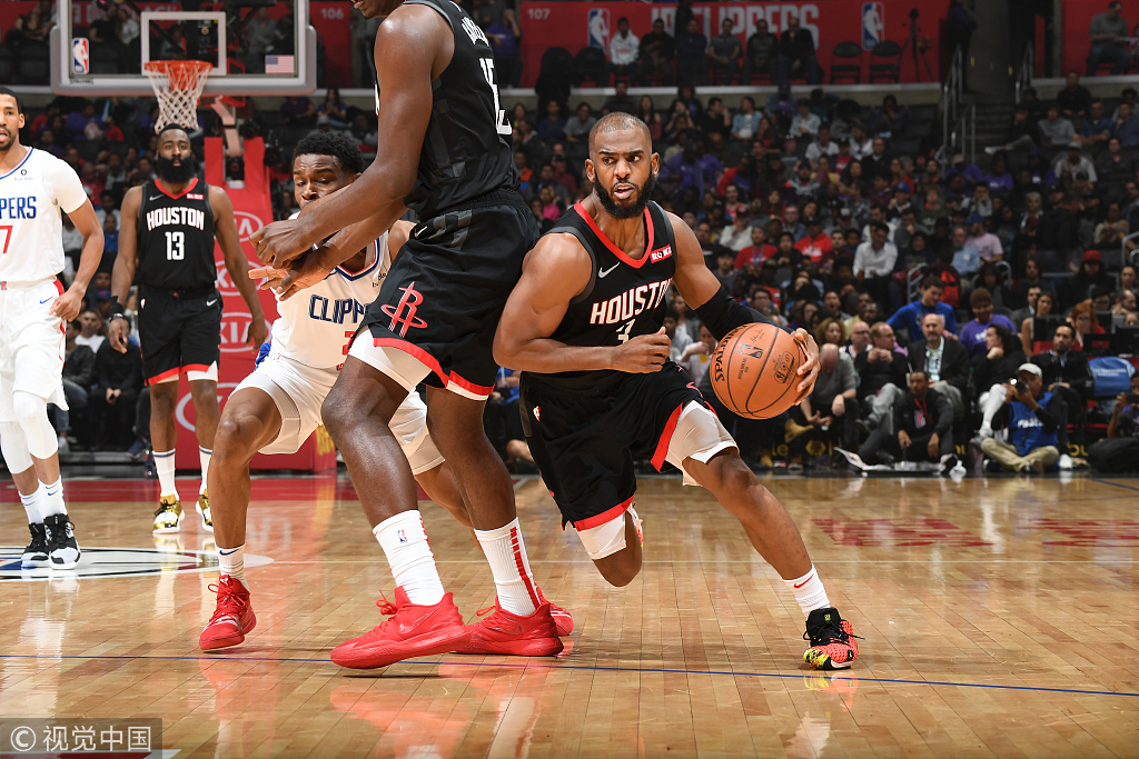 火箭血洗快船，莫里斯一己之力扛起全队